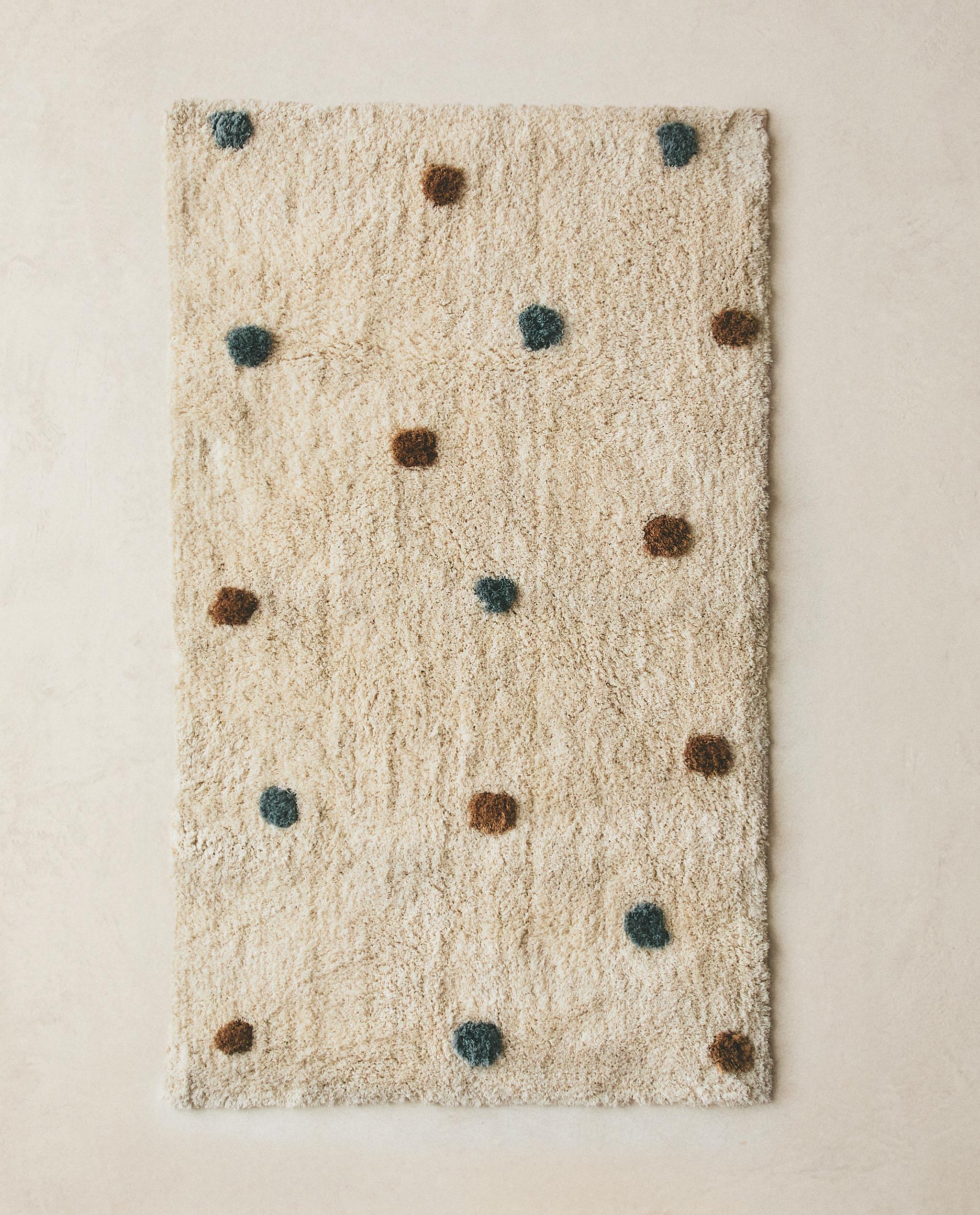 KIDS' RECTANGULAR TEXTURED POLKA DOT RUG product thumbnail 15