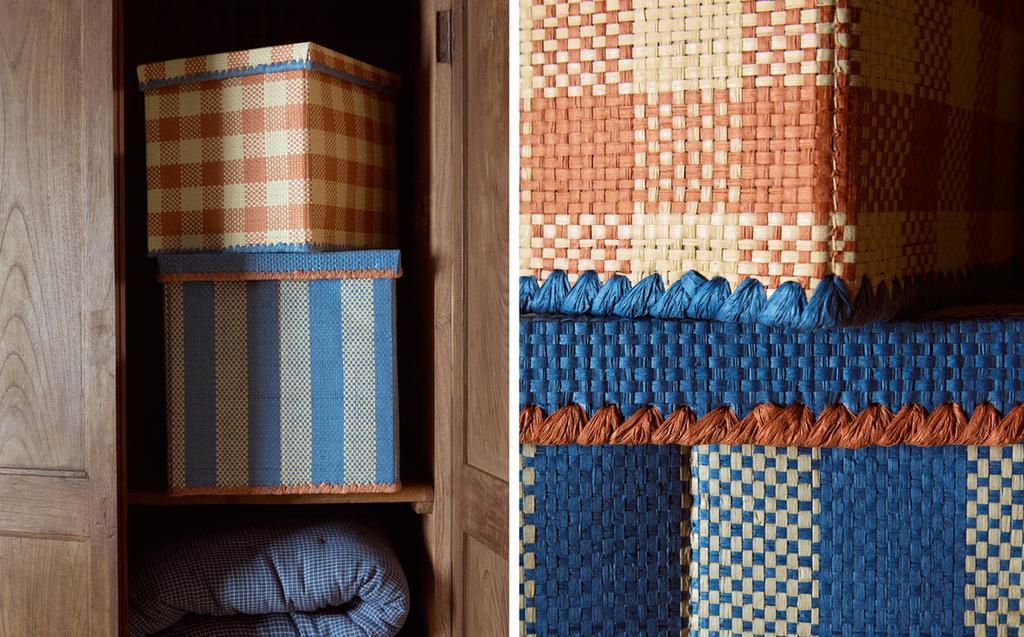 KIDS' COLLAPSIBLE CHECK BASKET