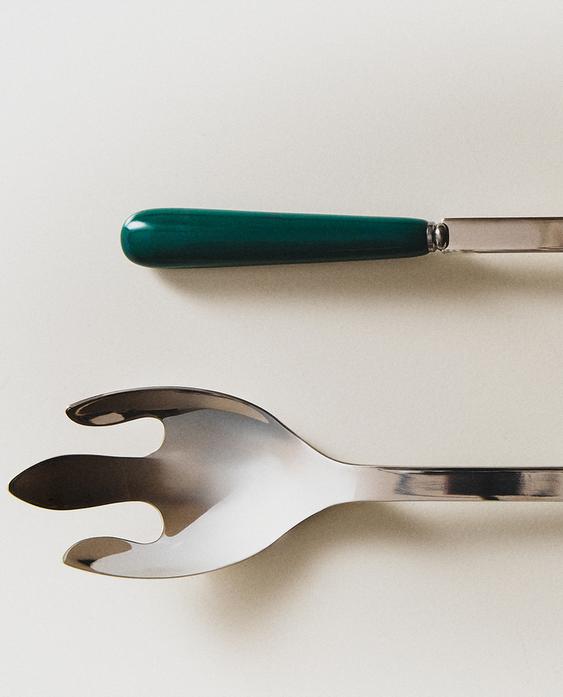 SALAD CUTLERY SET WITH CERAMIC HANDLE (SET OF 2)