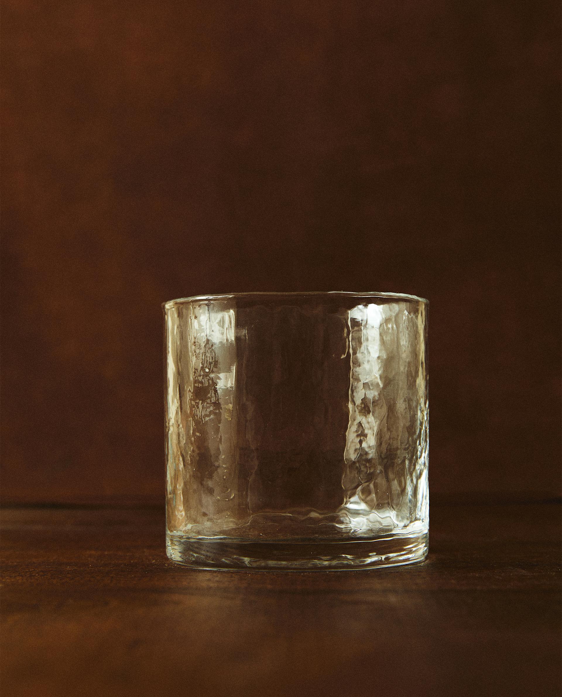 SLANTED GLASS TUMBLER