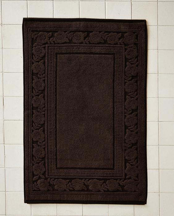 VELOUR JACQUARD BATH MAT VELOUR JACQUARD BATH MAT