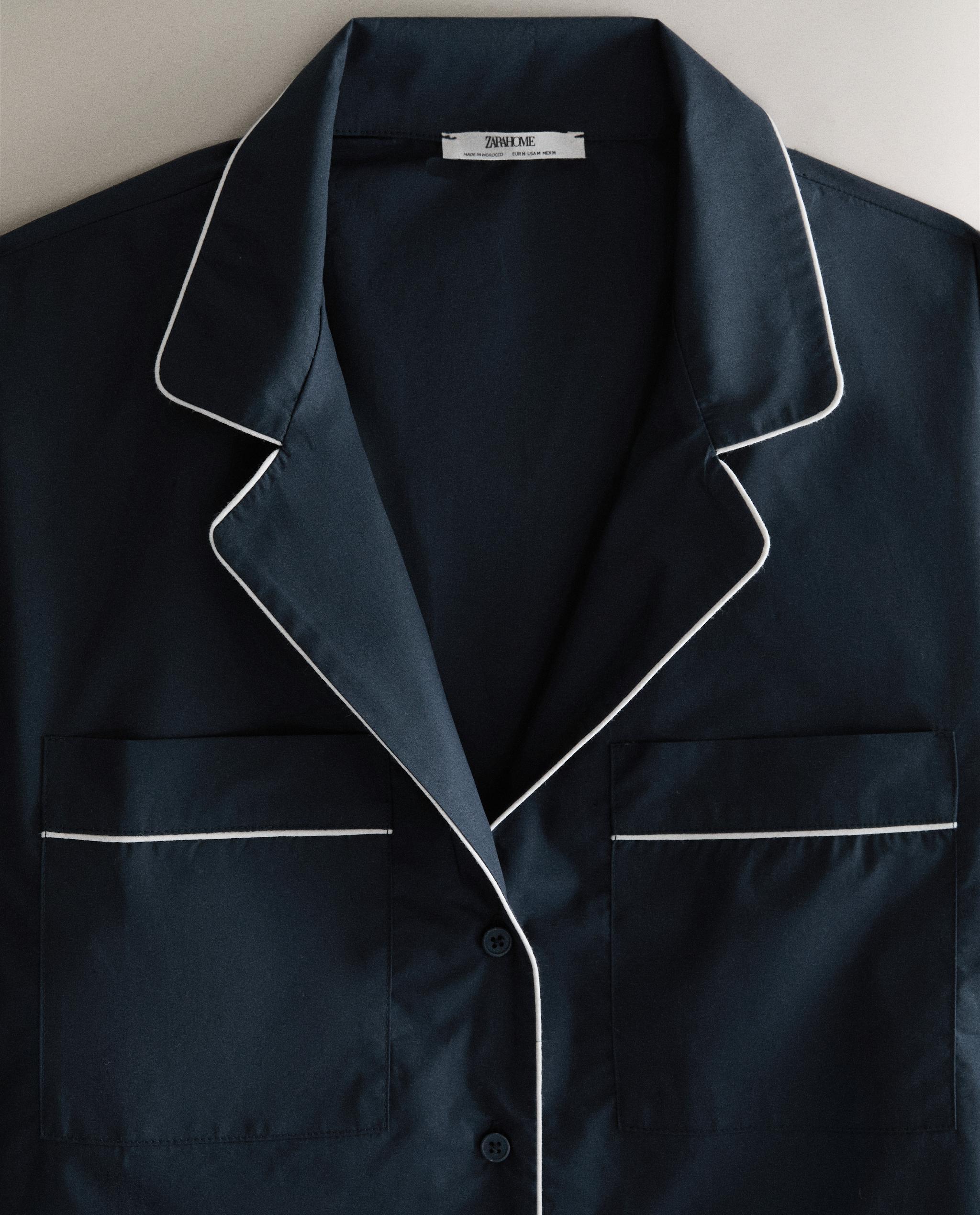 PIPING COTTON SHIRT product thumbnail 4