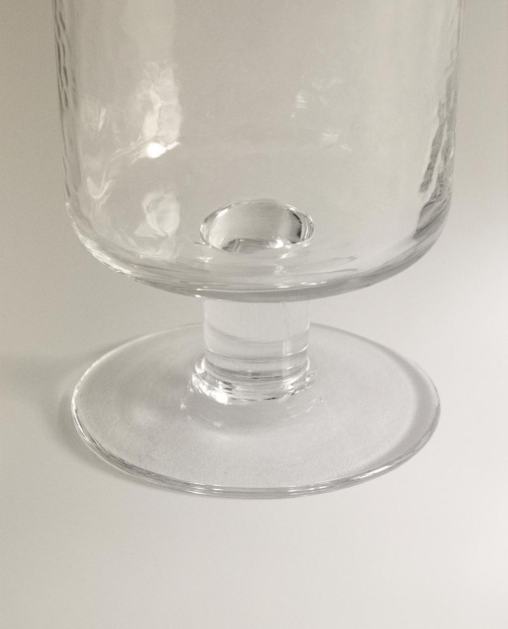 HAMMERED GLASS TUMBLER