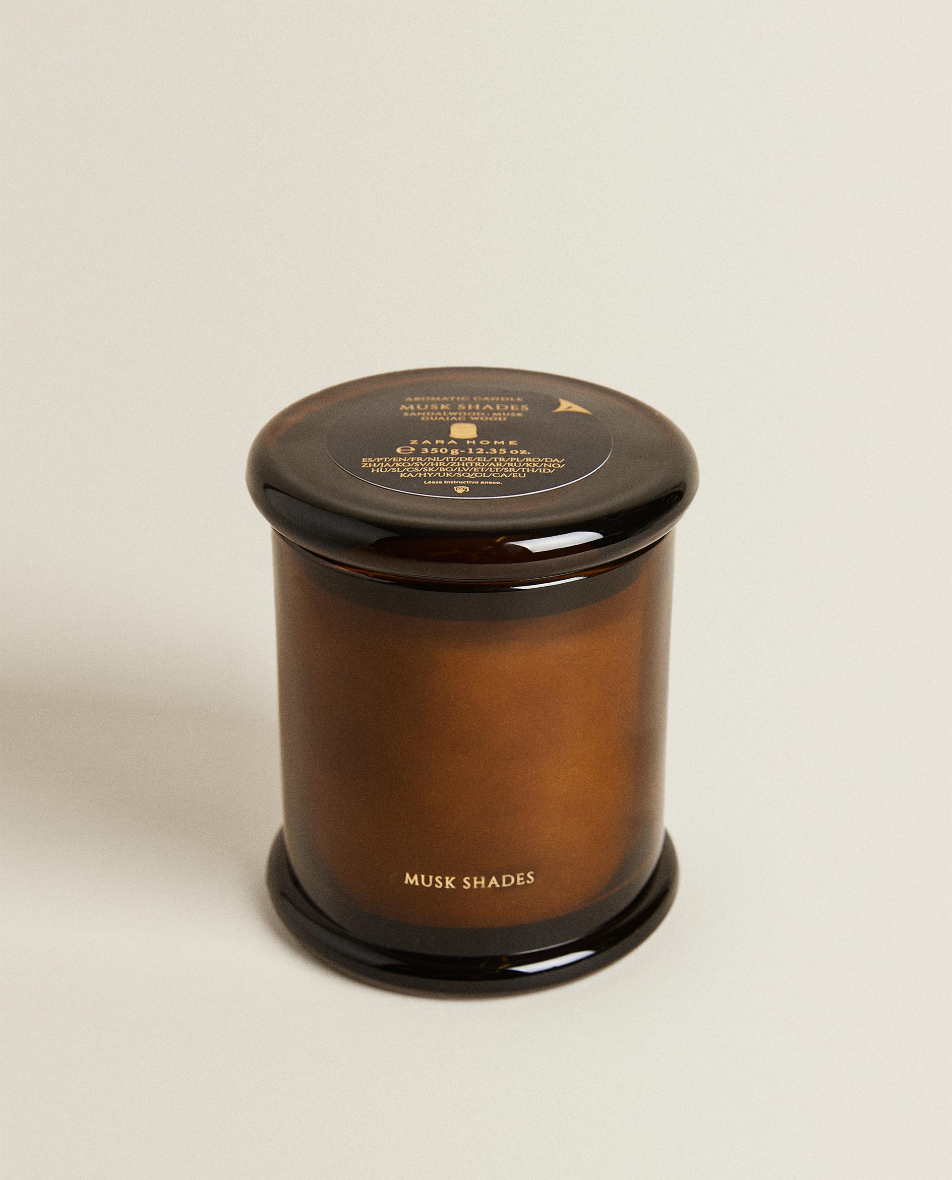 tobacco and miel zara home Zara Home (350 G) Musk Shades Scented Candle Pastel Yellow