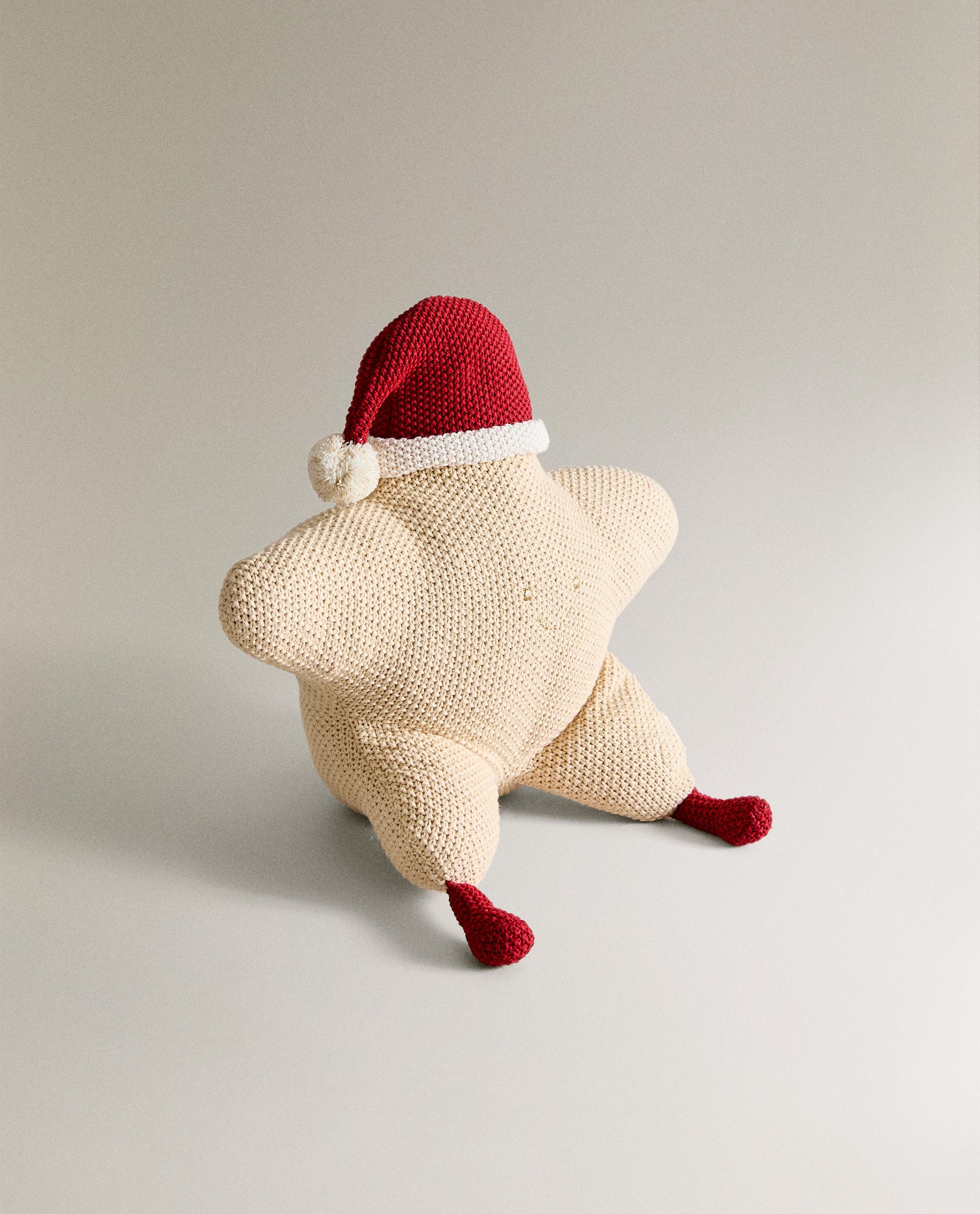 CUSCINO BAMBINI CROCHET STELLA NATALE