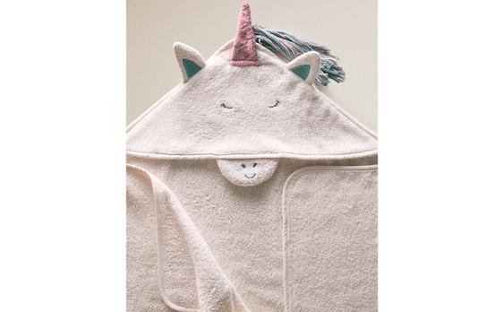HOODED UNICORN BATH TOWEL