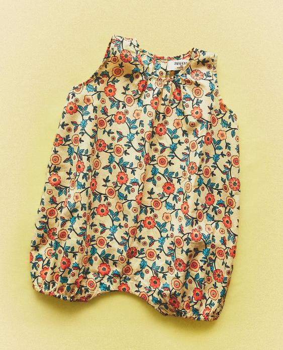 PIJAMA D'UNA PEÇA NADÓ FLORS