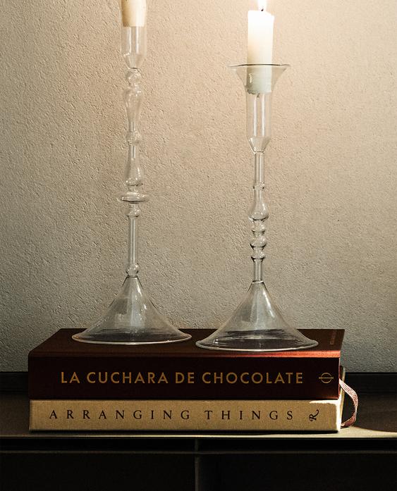 2 CANDELABROS CRISTAL