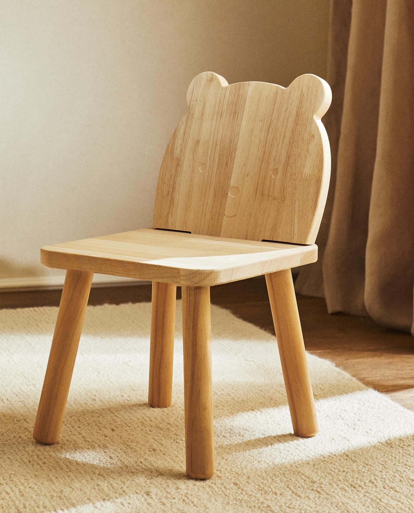 Bear Chair Zara Wooden Chair BEAR WOOD CHAIR TABLE ZARAHOME Zara