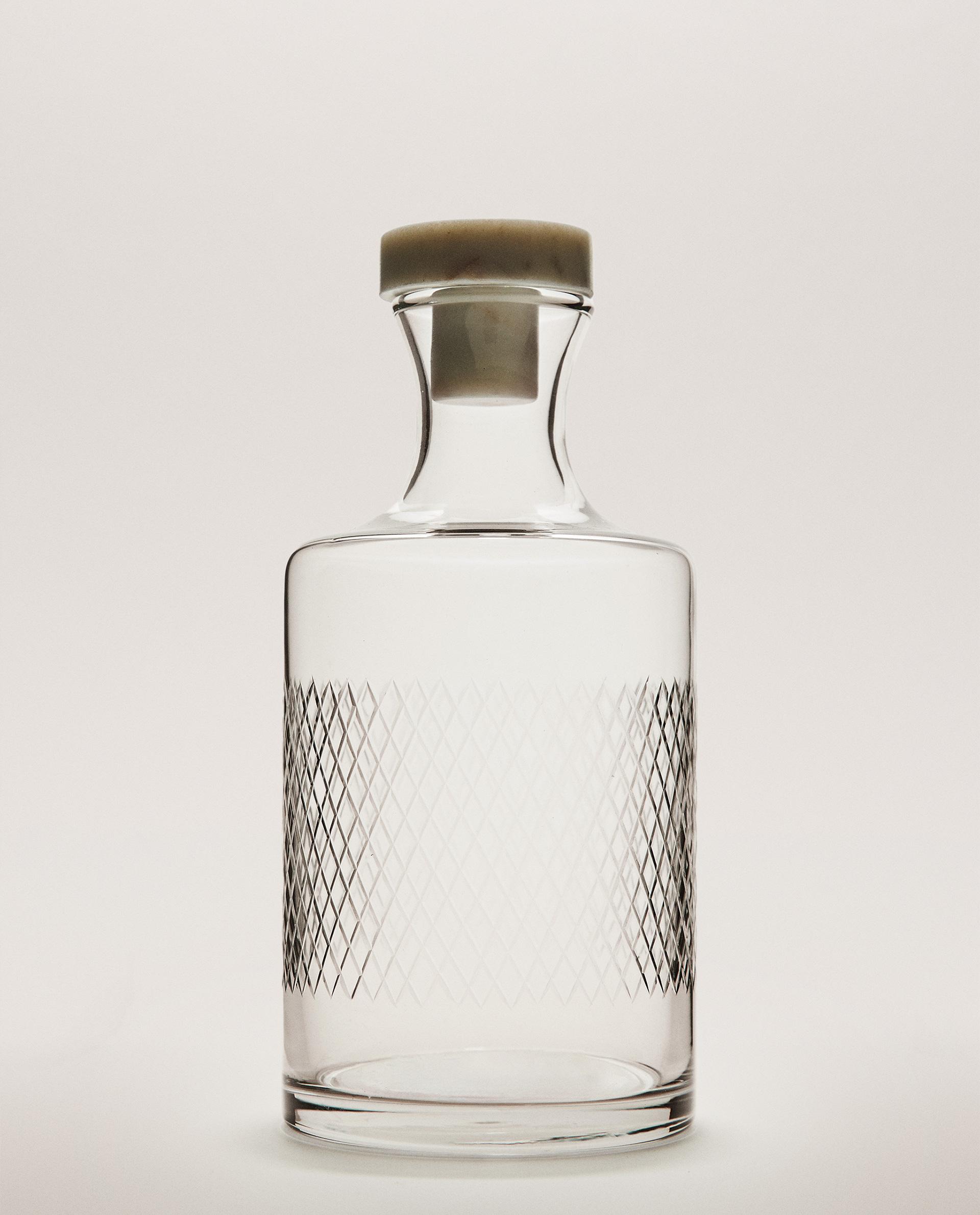 CUT GLASS BOTTLE CUT GLASS BOTTLE