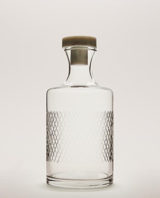 CUT GLASS BOTTLE CUT GLASS BOTTLE