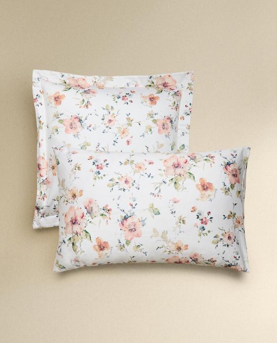 WILD FLOWERS SATEEN PILLOWCASE (300 THREAD COUNT)