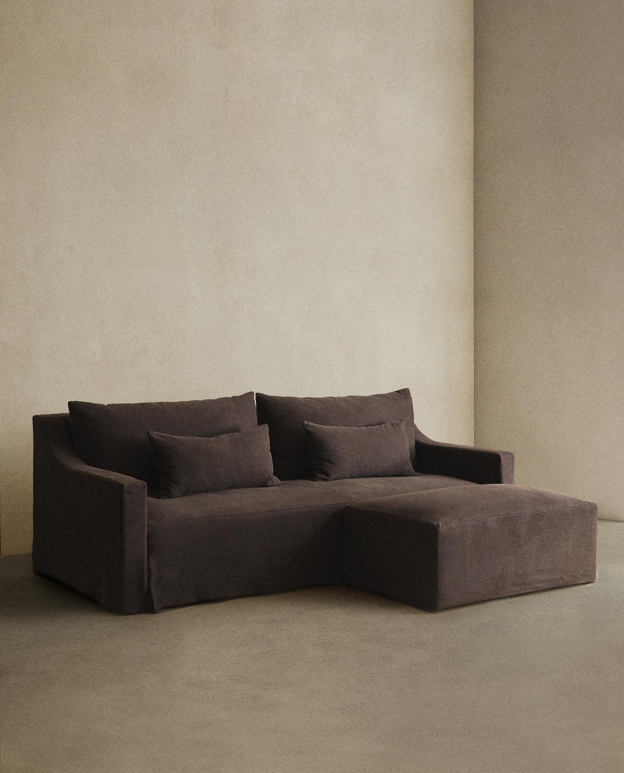 ウォッシュドリネンカバー取り外し可能ソファー | Zara Home 日本/Japan