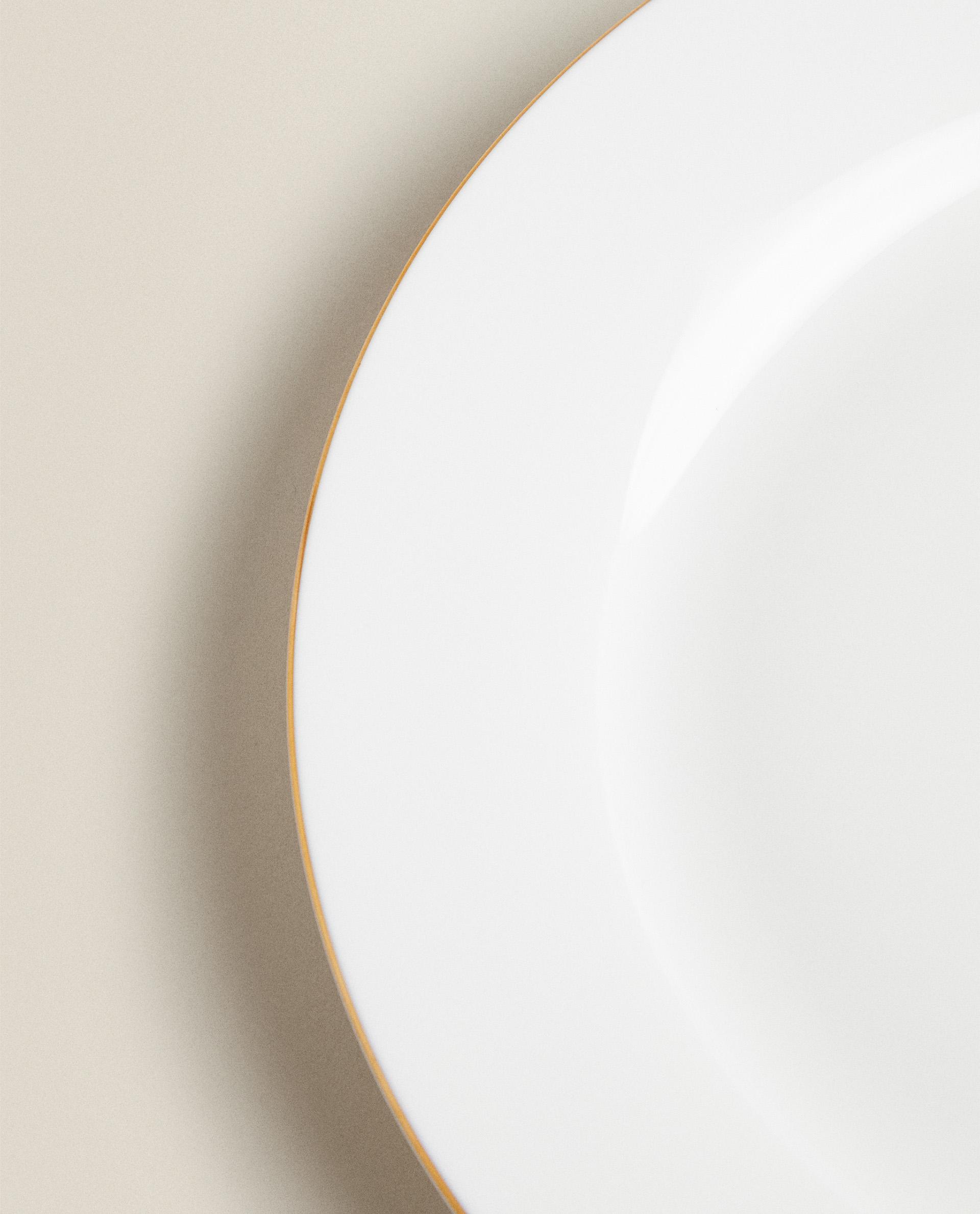 RIMMED BONE CHINA DESSERT PLATE product thumbnail 12