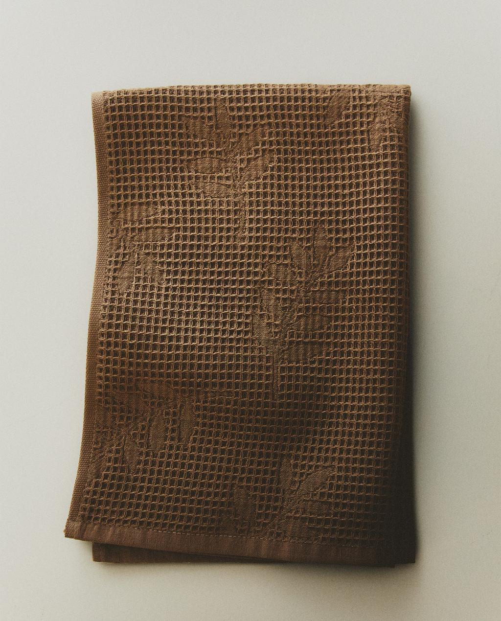 WAFFLE-KNIT TEA TOWEL WAFFLE-KNIT TEA TOWEL