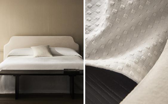 PENUTUP TEMPAT TIDUR DENGAN DESAIN POLKA DOT