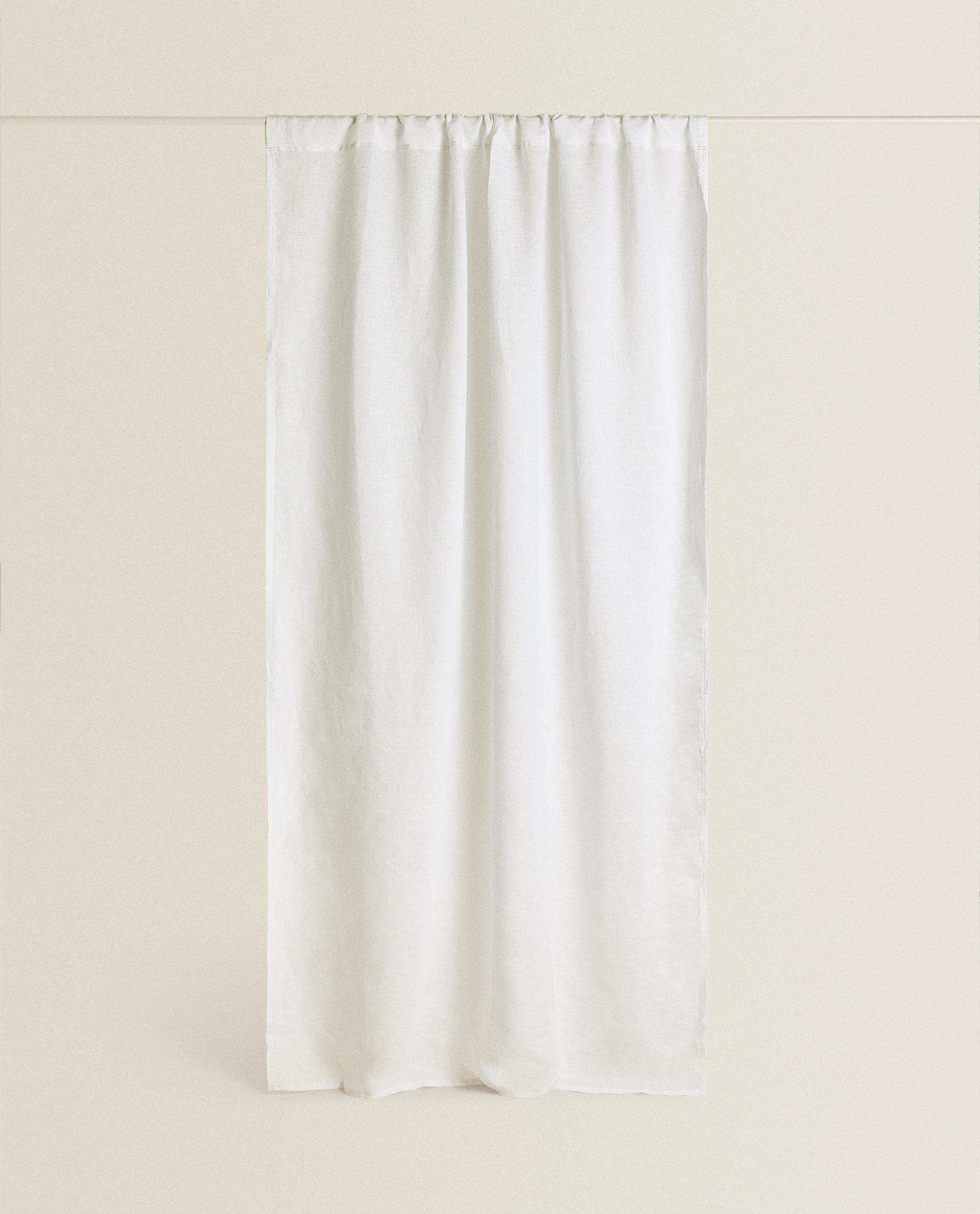 ZARA HOME リネン カーテン135x270 cm 2枚セット 半透明 リネン シャワーカーテン | Zara Home 日本/Japan