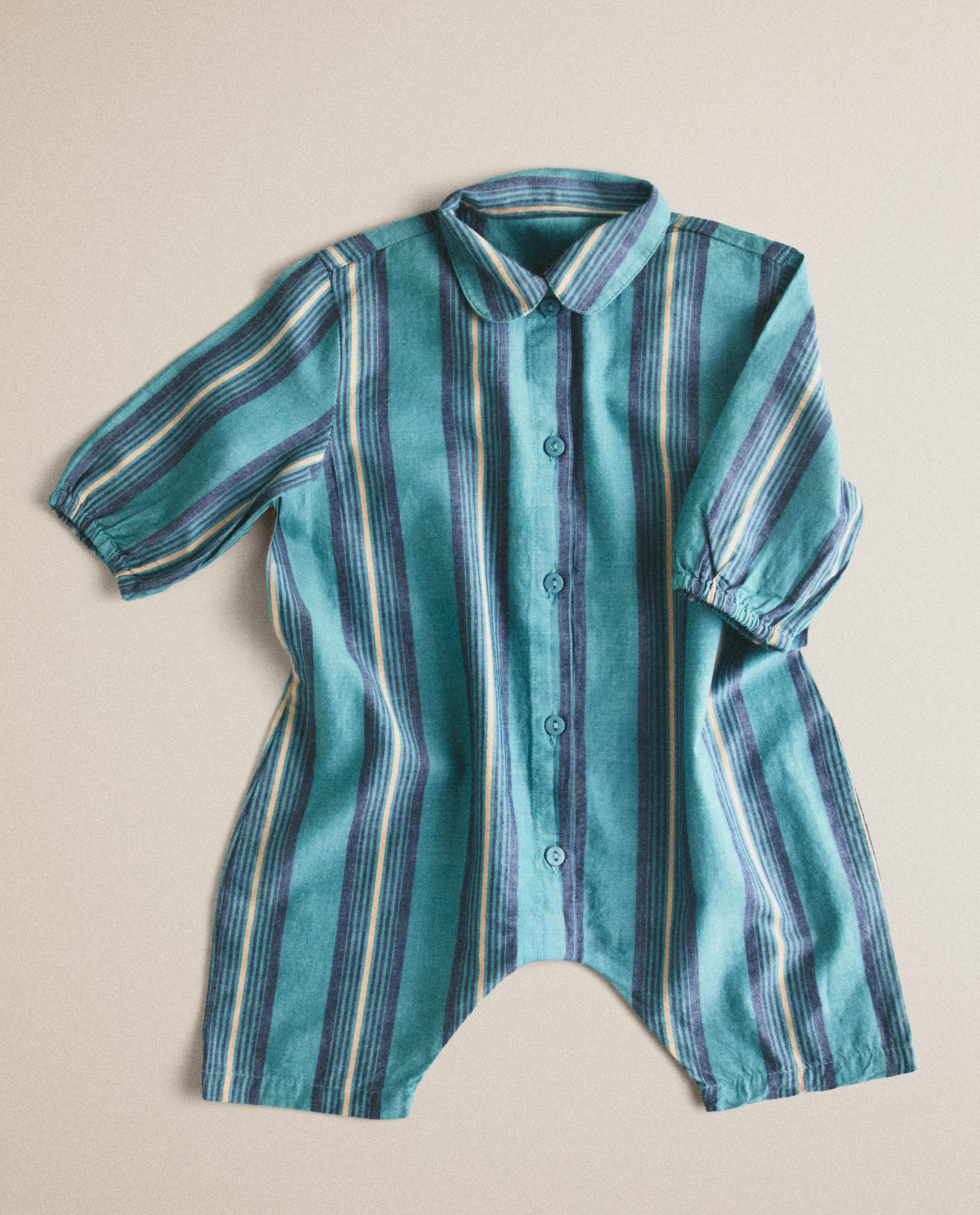 STRIPED BABY ROMPER