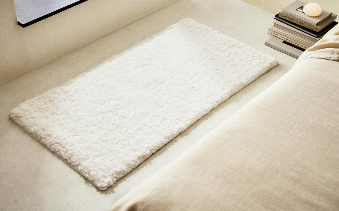 Tappeto Salotto Boho Beige 90x150 Cm - Cotone Tessuto A Mano Con Frange, Lavabile In Lavatrice - Foto 2