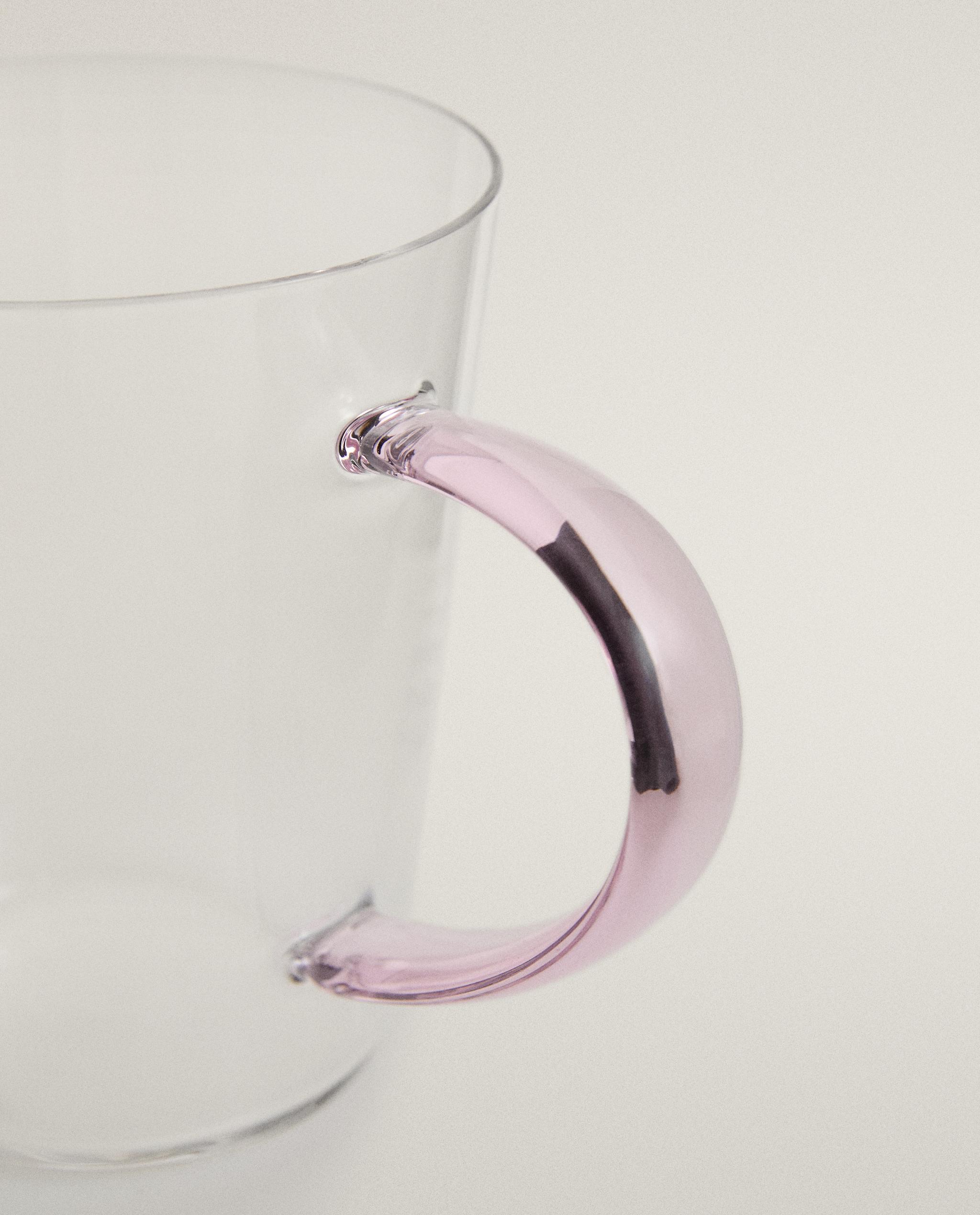 BOROSILICATE GLASS MUG WITH COLOURED HANDLE product thumbnail 14