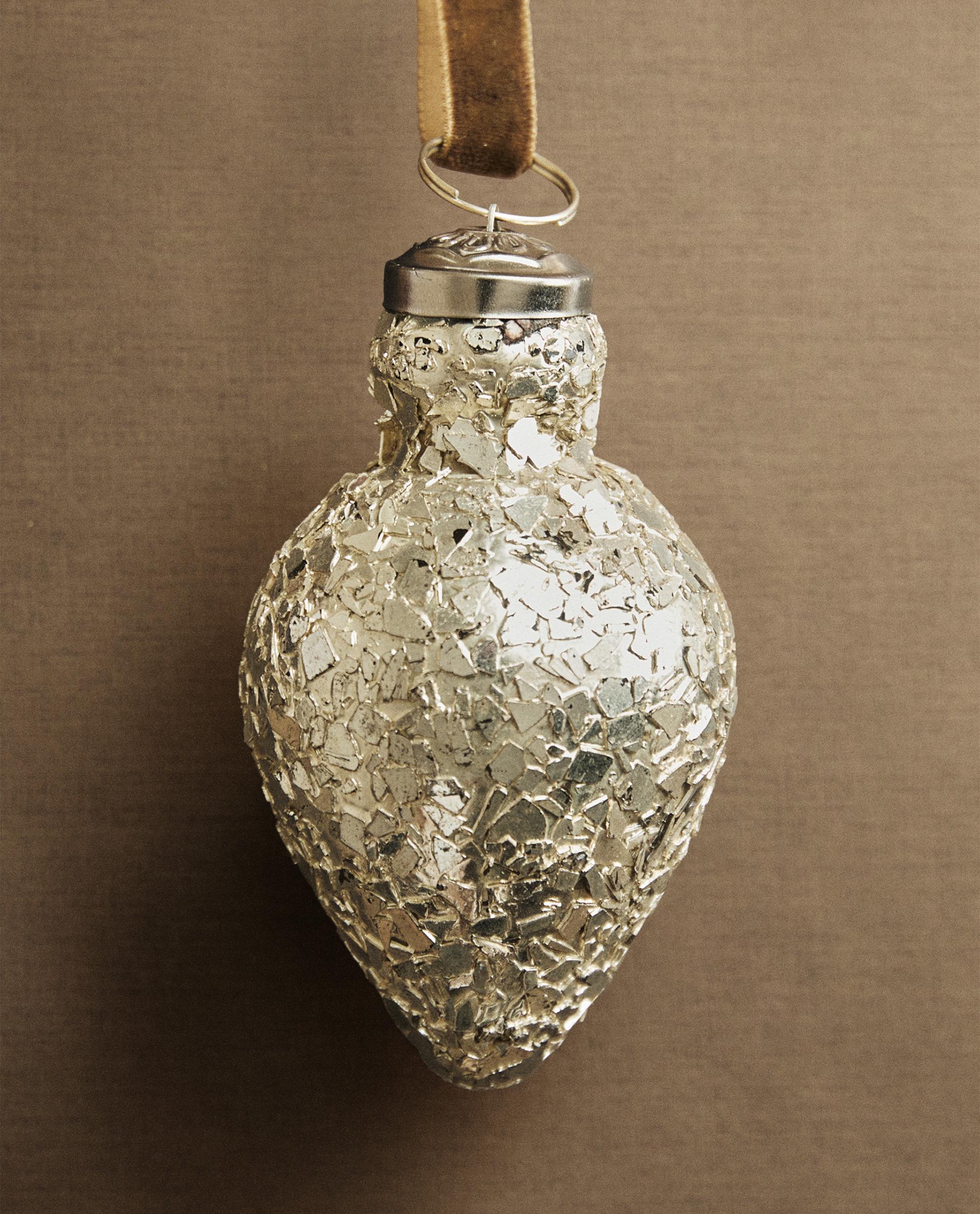 クリスマスZARA  キャンドルホルダー　2セット　新品未使用　タグ シルバーセラミック クリスマスキャンドルホルダー | Zara Home