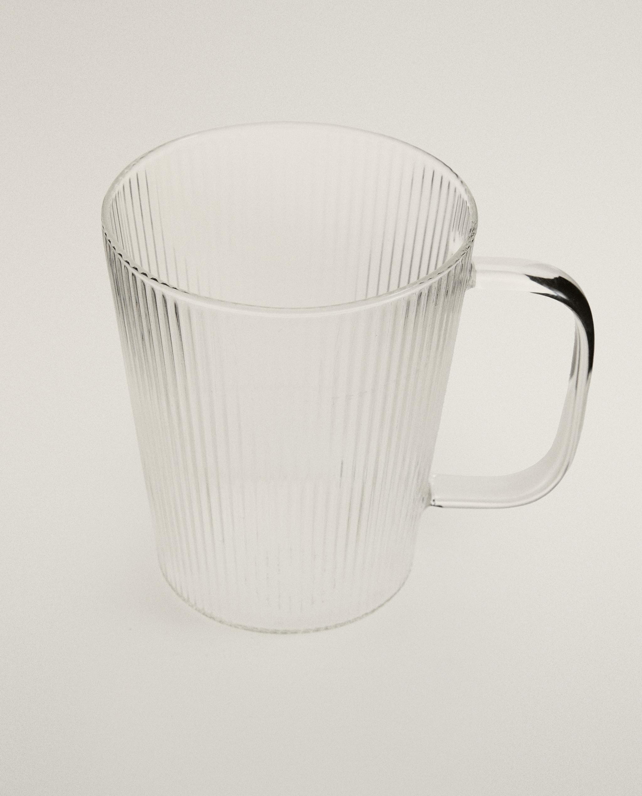 BOROSILICATE GLASS MUG WITH LINES product thumbnail 9