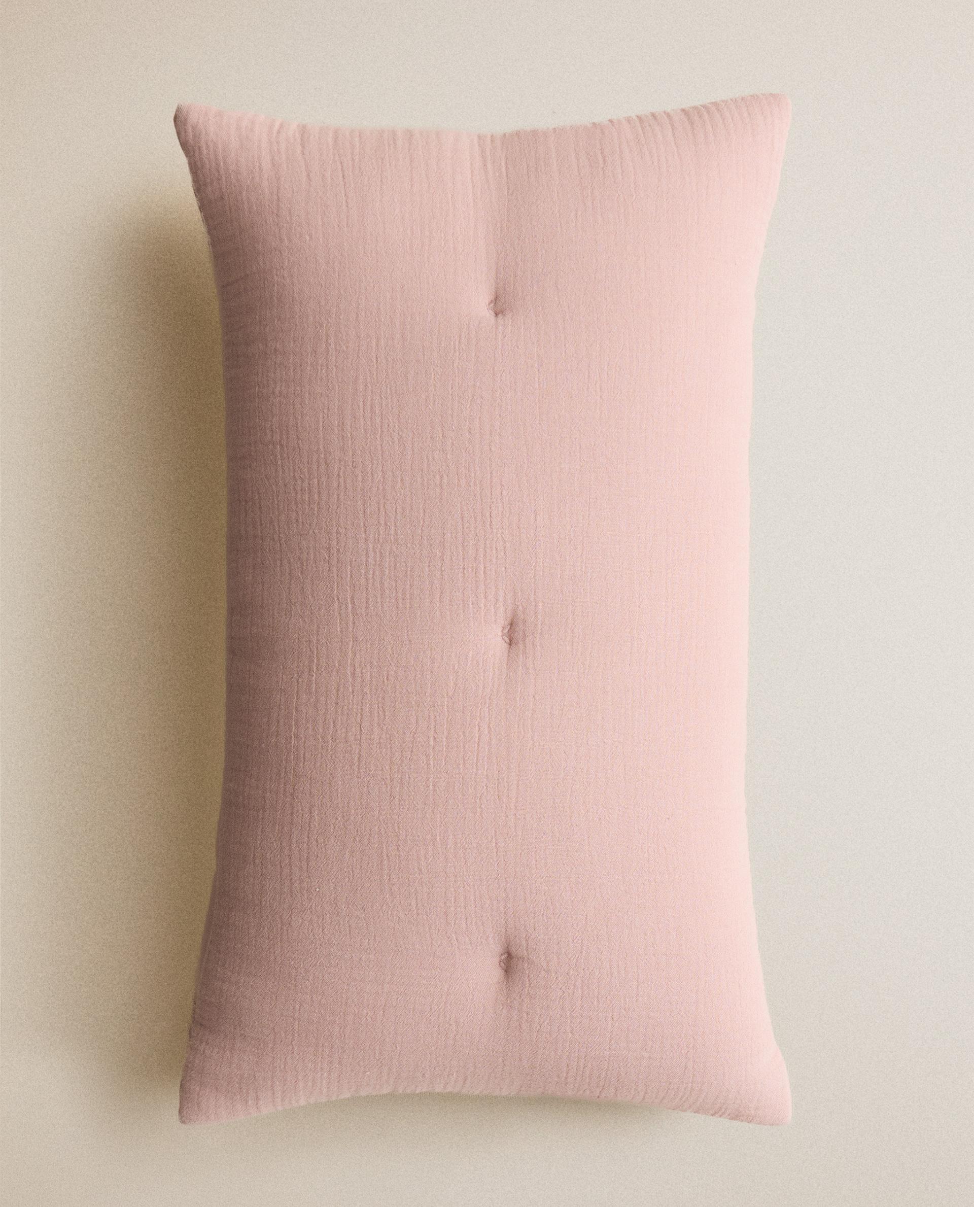 KIDS' PLAIN MUSLIN CUSHION COVER KIDS' PLAIN MUSLIN CUSHION COVER