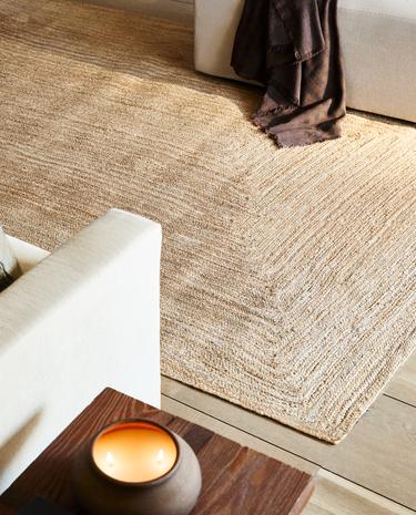 RECTANGULAR JUTE AREA RUG