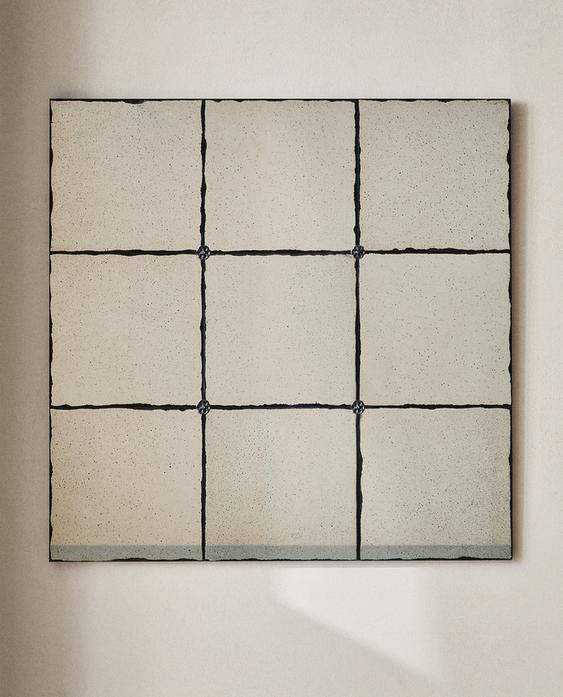 ANTIQUE FINISH SQUARE WALL MIRROR