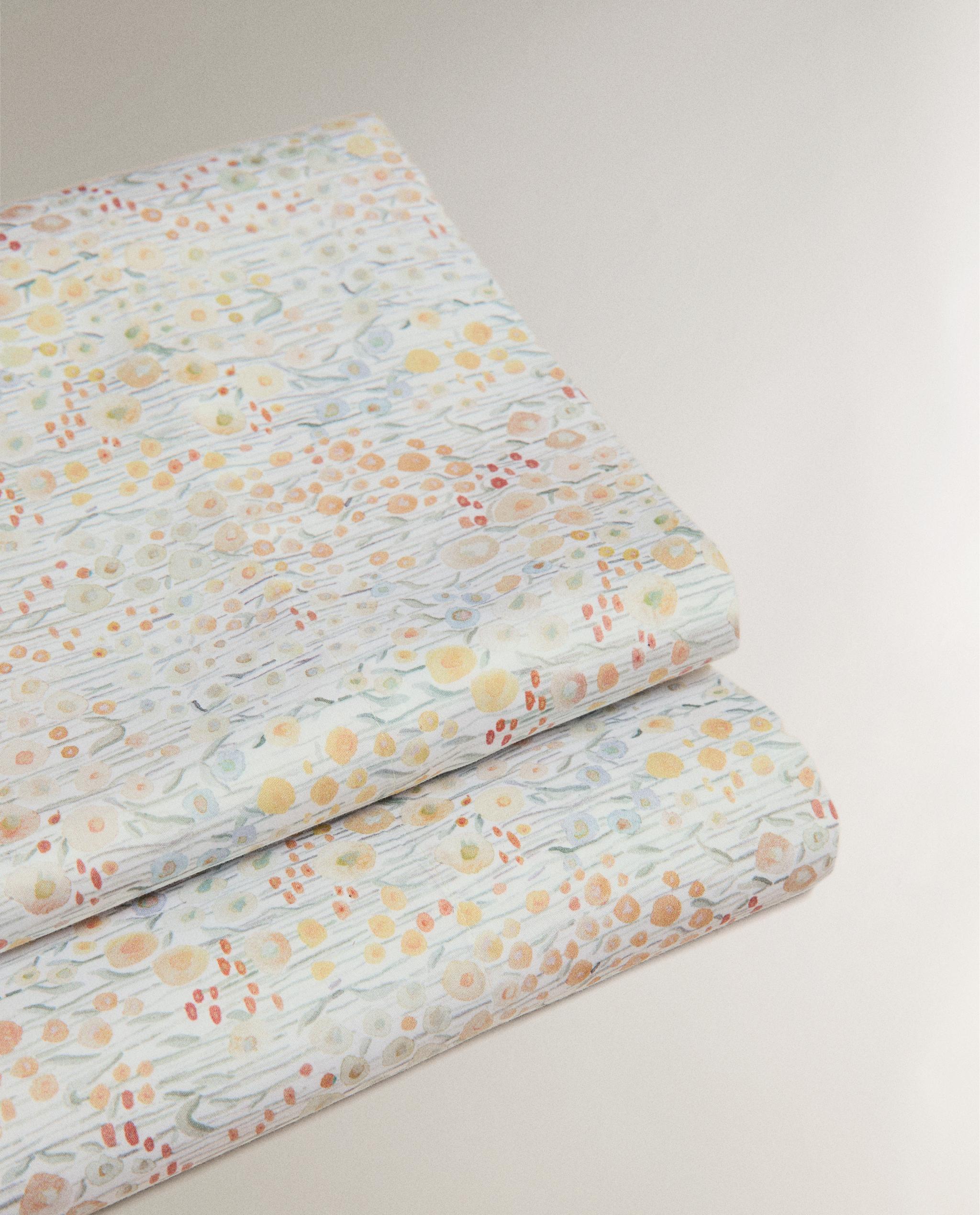 MINI FLORAL PRINT SATEEN FLAT SHEET product thumbnail 4
