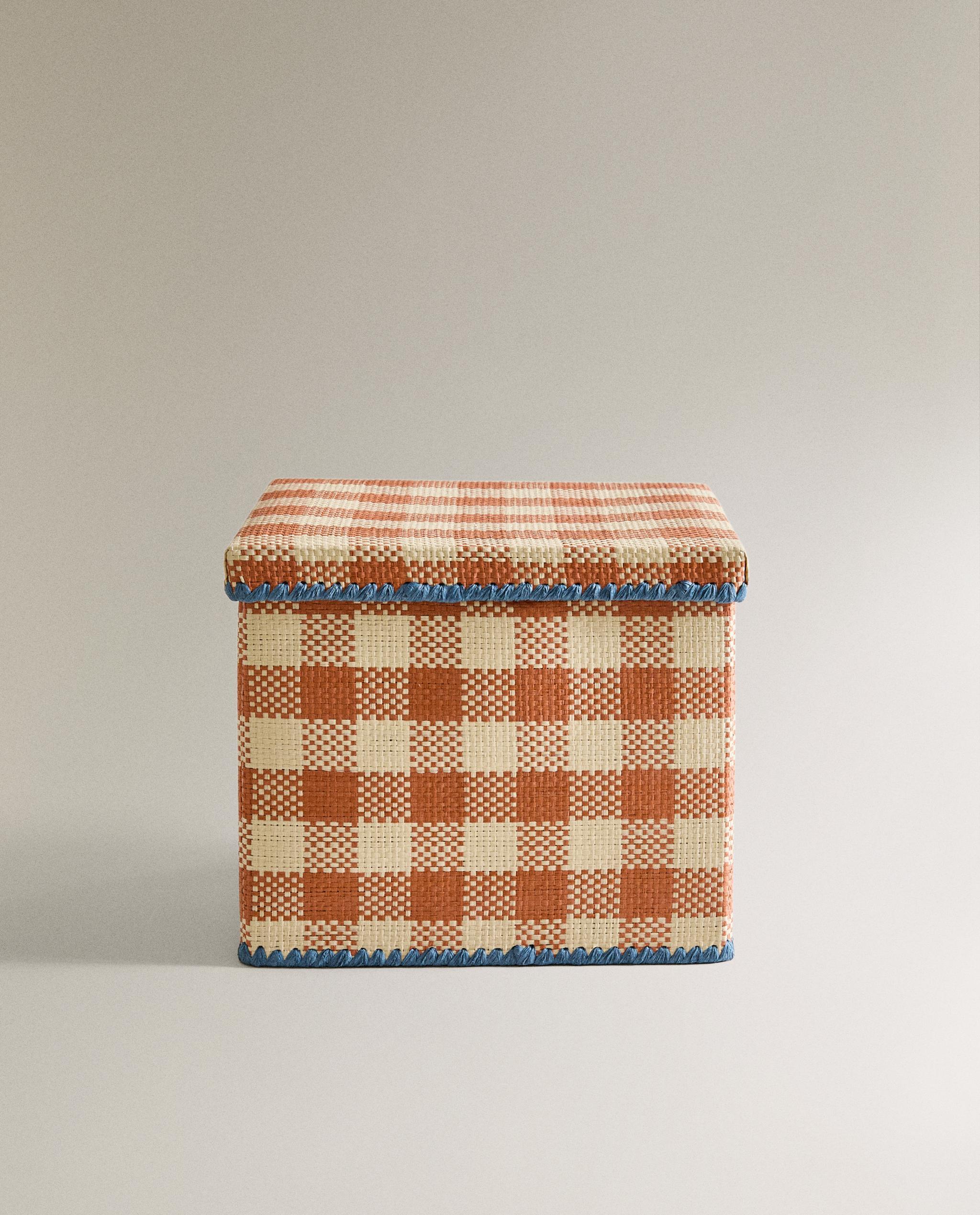 KIDS' COLLAPSIBLE CHECK BASKET product thumbnail 3