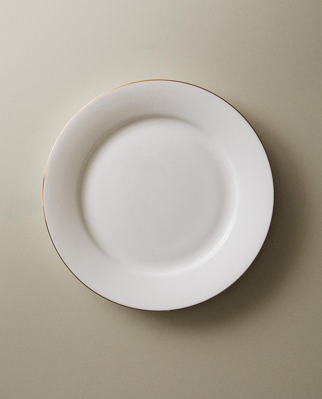 TANJIR ZA HLEB OD PORCELANA BONE CHINA SA UKRASNIM RUBOM TANJIR ZA HLEB OD PORCELANA BONE CHINA SA UKRASNIM RUBOM