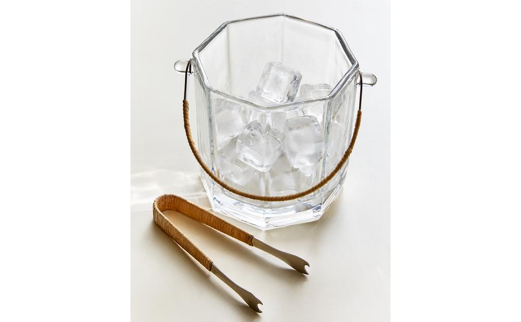 GLAZEN IJSEMMER EN TANGEN