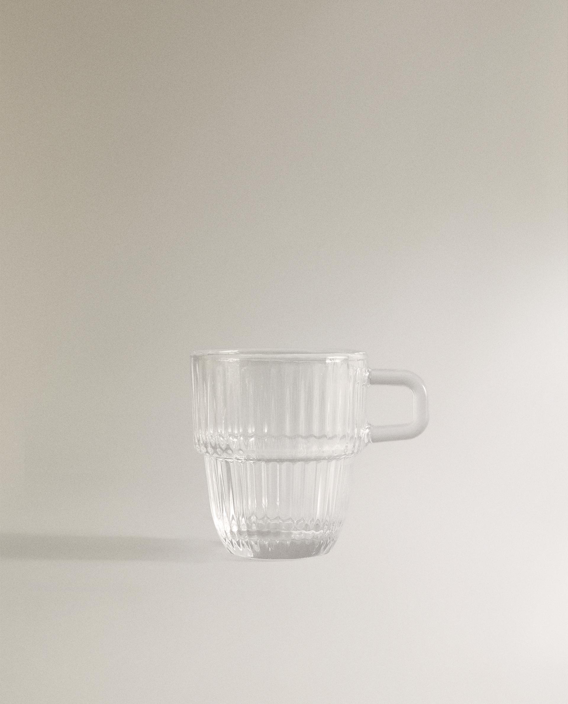 GLASS ESPRESSO CUP WITH A RAISED DESIGN - COFFEE & TEA - KITCHEN | Zara ...