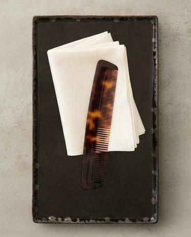 BLACK CERAMIC TRAY