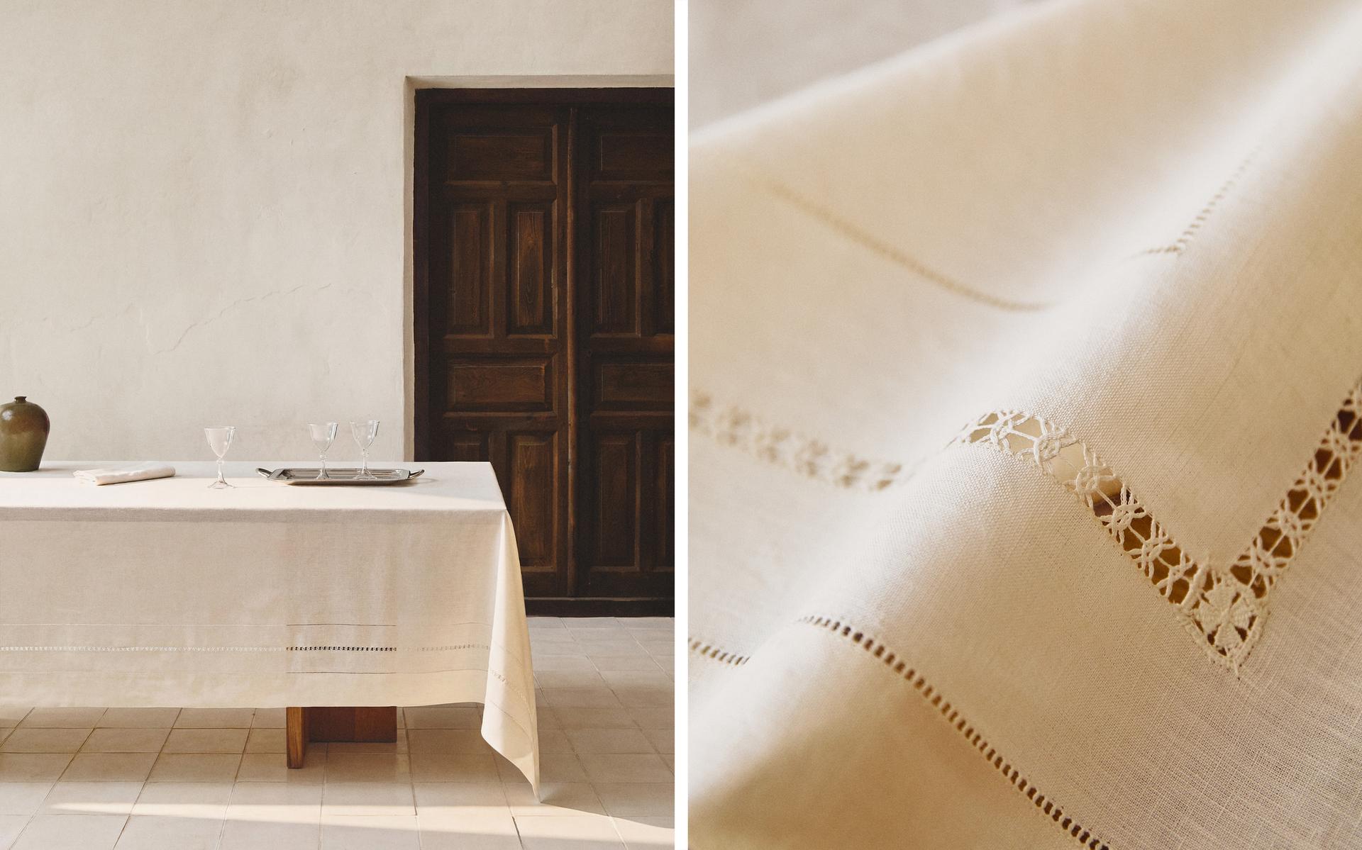 TUSSENSTUK MET OPEN ZOOMSTEEK LINNEN TUSSENSTUK MET OPEN ZOOMSTEEK LINNEN