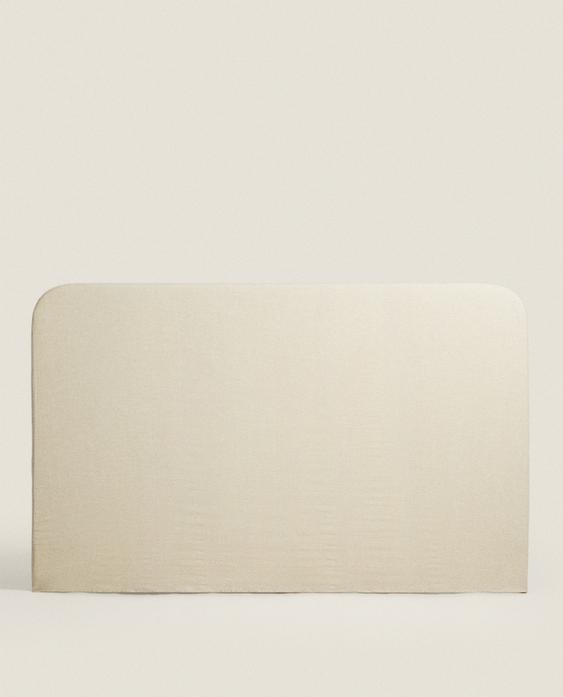 ROUNDED HEADBOARD WITH LINEN COVER