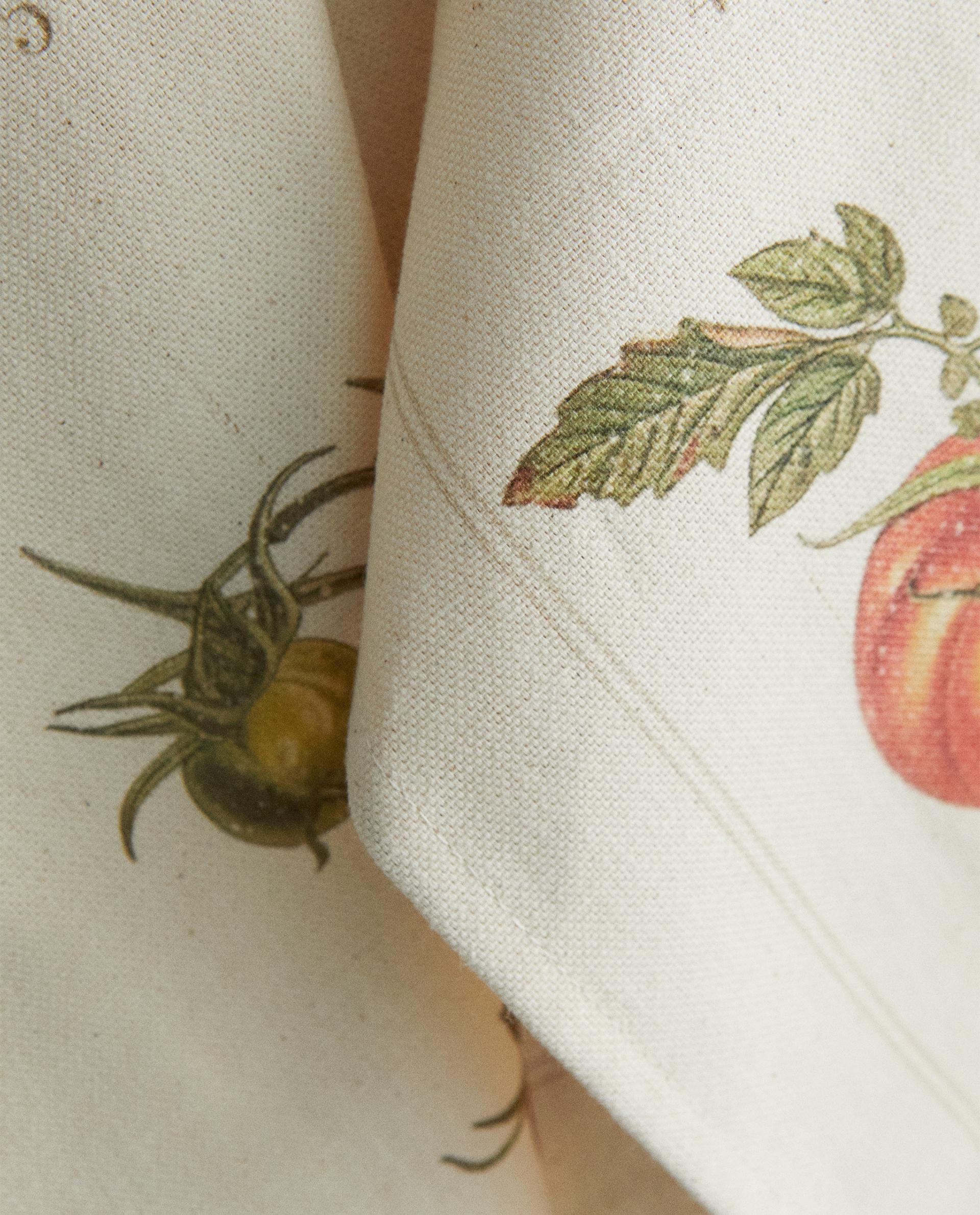 TEA TOWEL WITH TOMATO PRINT (PACK OF 2)