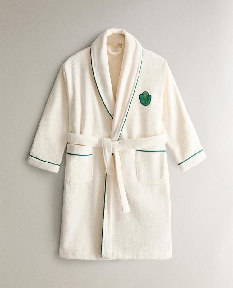 키즈 로고 샤워 가운 X THE ANIMALS OBSERVATORY