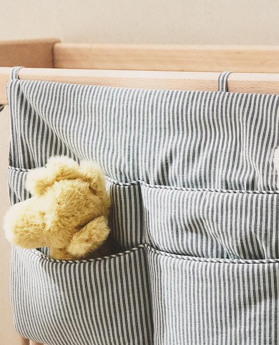 ORGANIZADOR CUNA RAYAS ALGODÓN