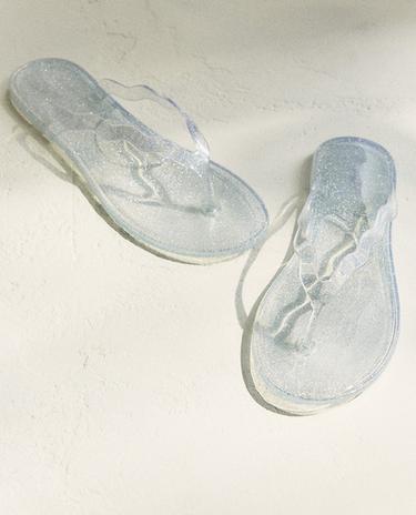 GLITZER-SANDALE