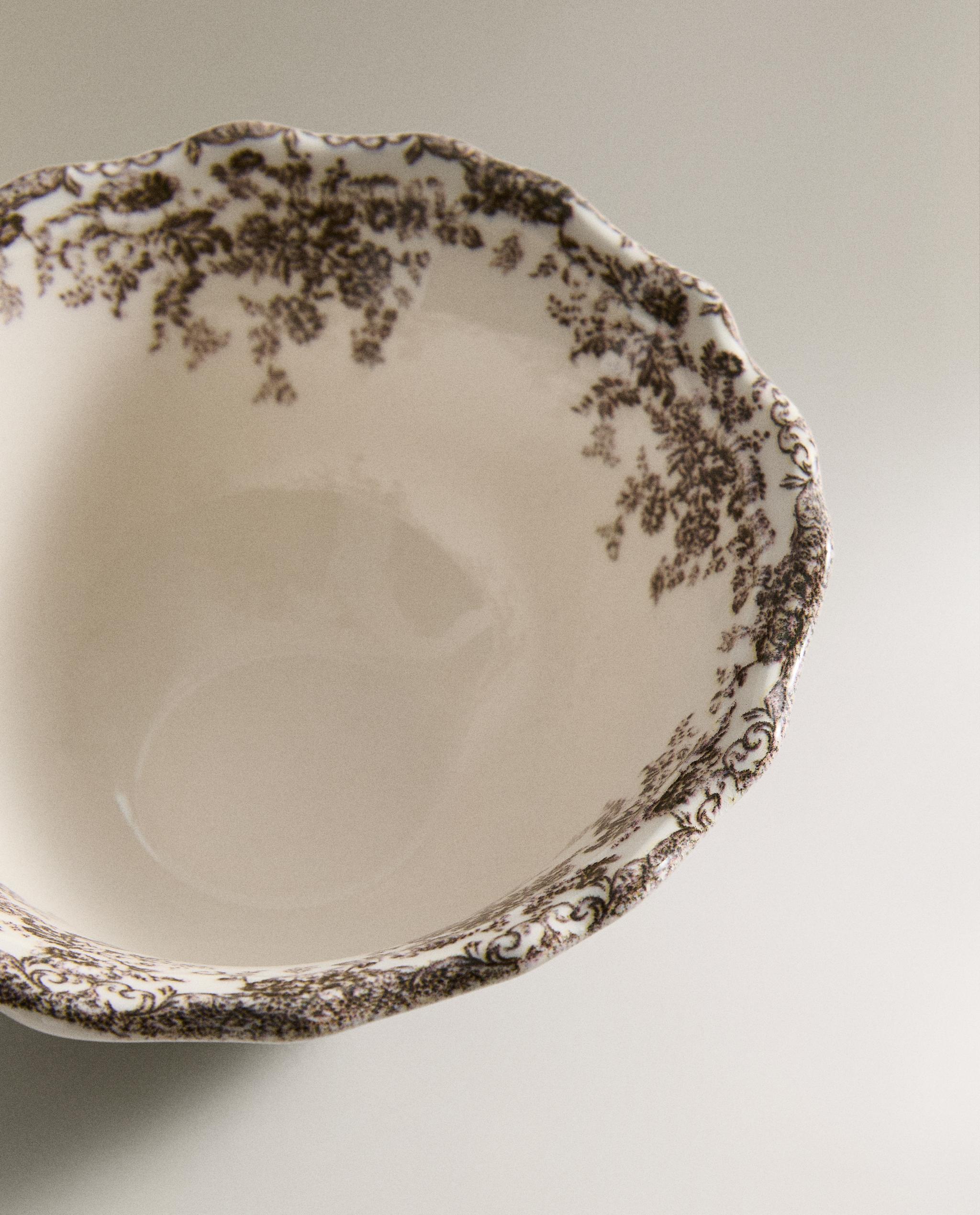 FLORAL EARTHENWARE SNACK BOWL product thumbnail 14