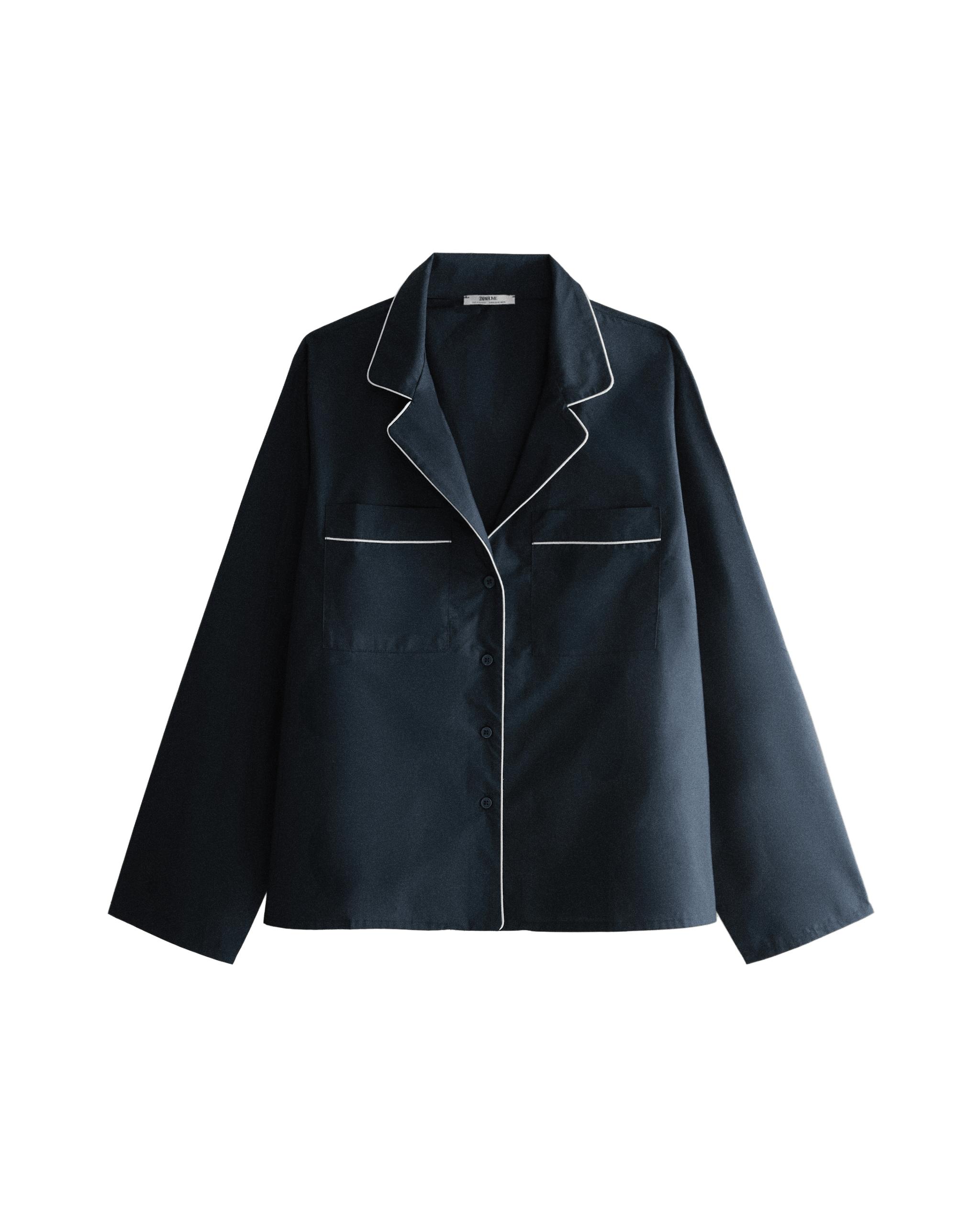 PIPING COTTON SHIRT product thumbnail 6