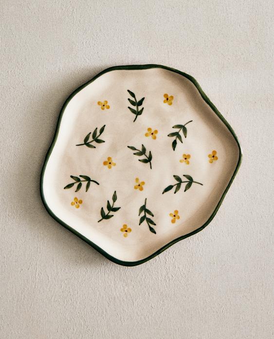 FLORAL DESSERT PLATE