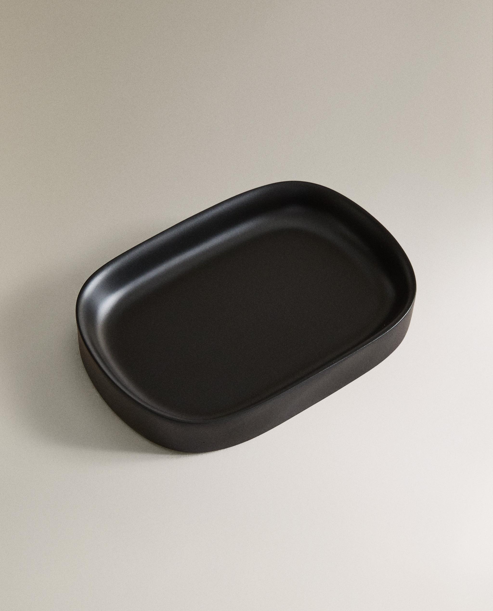 BLACK RESIN SOAP DISH product thumbnail 6