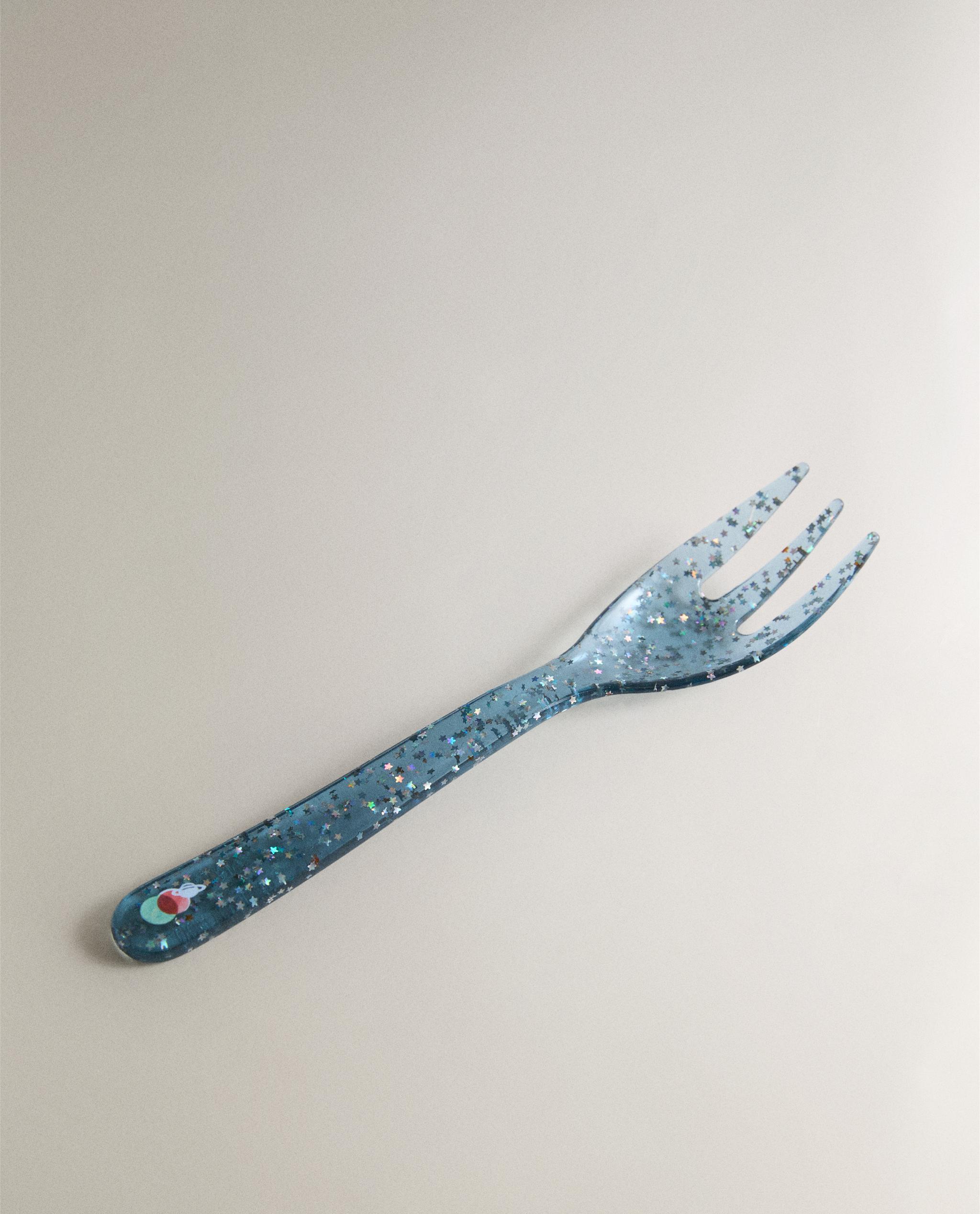 CHILDREN'S GLITTER TRITAN™ FORK WITH STARS product thumbnail 6