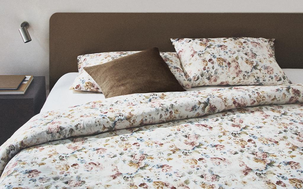 FUNDA NÓRDICA SATÉN FLORAL (300 HILOS)