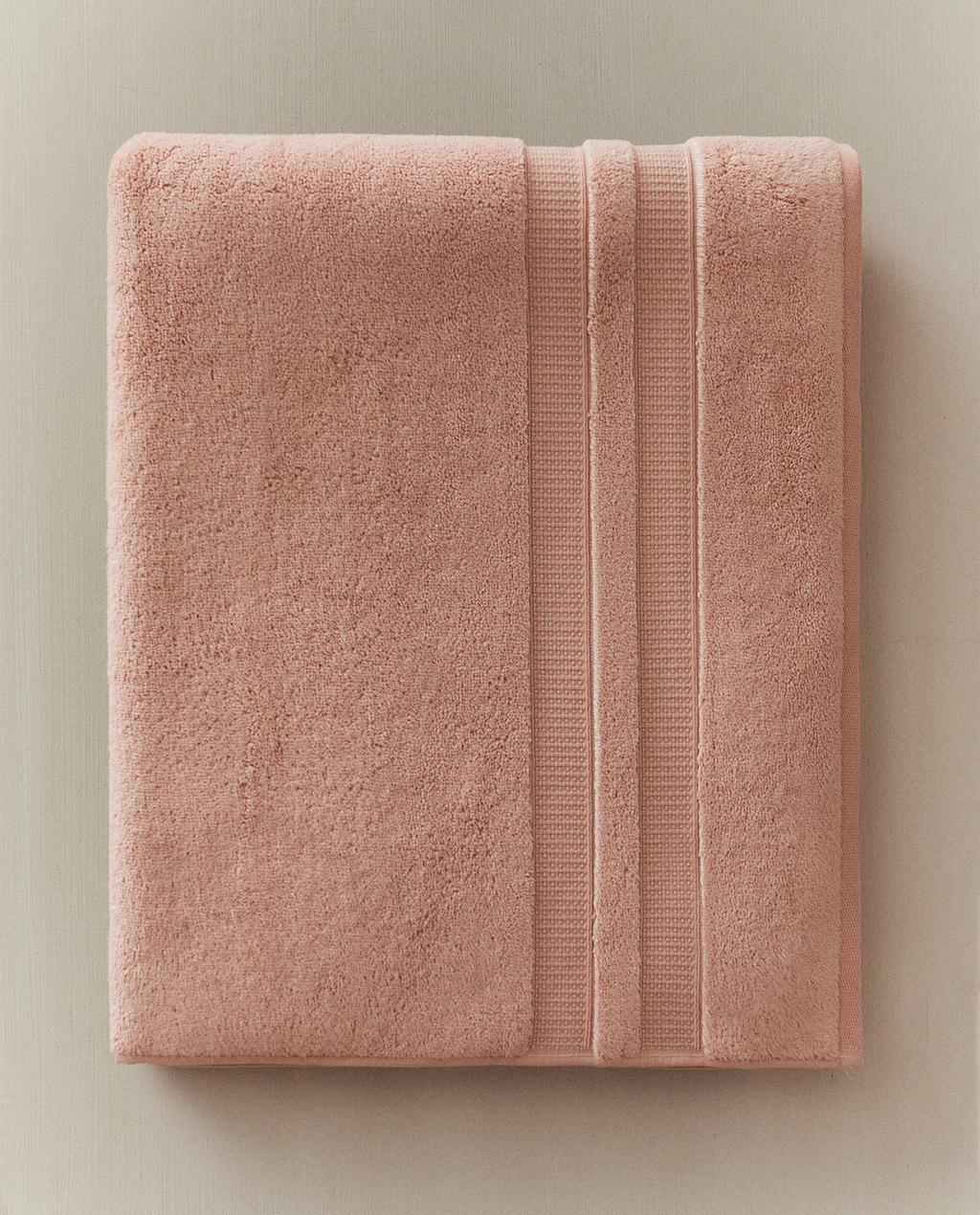 SERVIETTE DE BAIN DOUBLE BORDURE EXTRA DOUCE