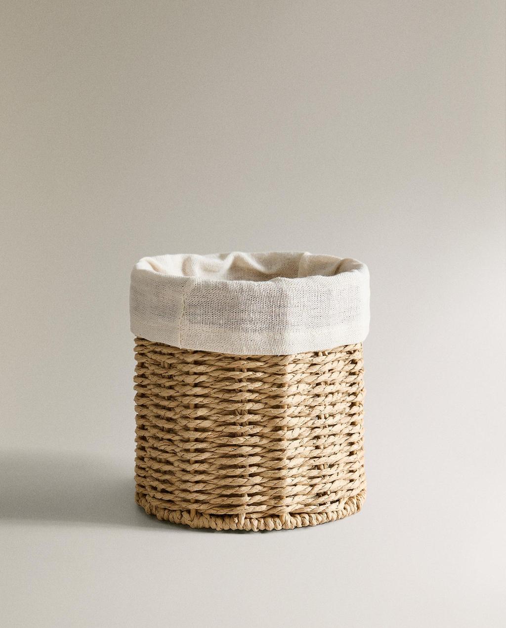 CESTA REDONDA FORRO ALGODÓN CESTA REDONDA FORRO ALGODÓN