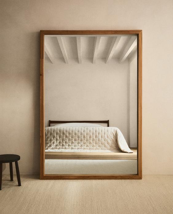 POLI MIROIR SUR PIED GRANDE BOIS ORME POLI MIROIR SUR PIED GRANDE BOIS ORME